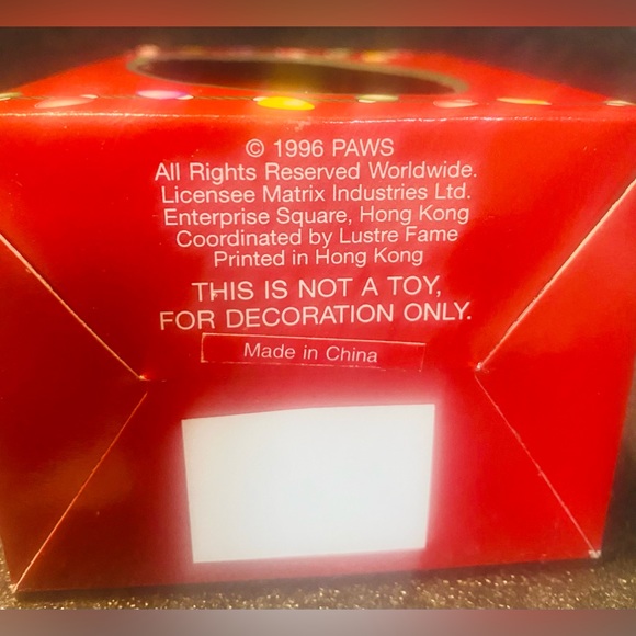 PAWS Garfield 's Trim-A-Tree Baseball Christmas Ornament - 1996 Vintage NEW - Picture 5 of 5